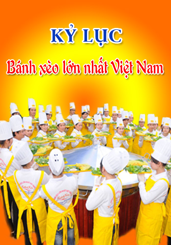 Kỷ lục bánh xèo lớn nhất Việt Nam