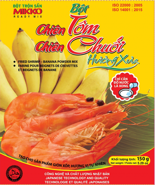 MIKKO - Bột chiên tôm, chiên chuối