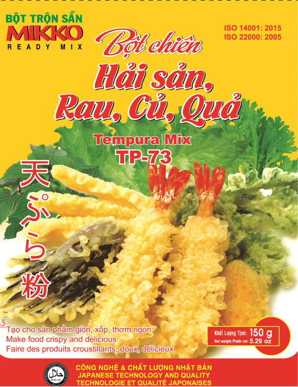 MIKKO - Tempura bột chiên hải sản, rau, củ, quả